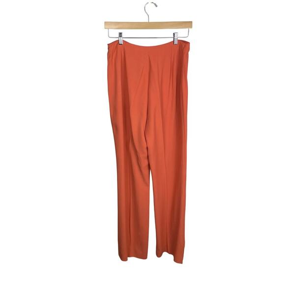 Emporio Armani Coral Crepe Straight Leg High Waisted Dress Pants - Size 46 - Picture 2 of 3